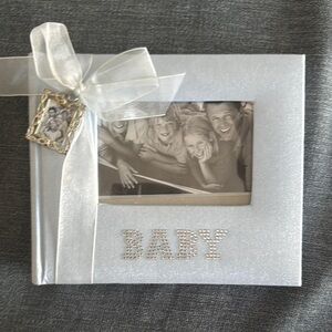 White Baby Photo Album with Ribbon